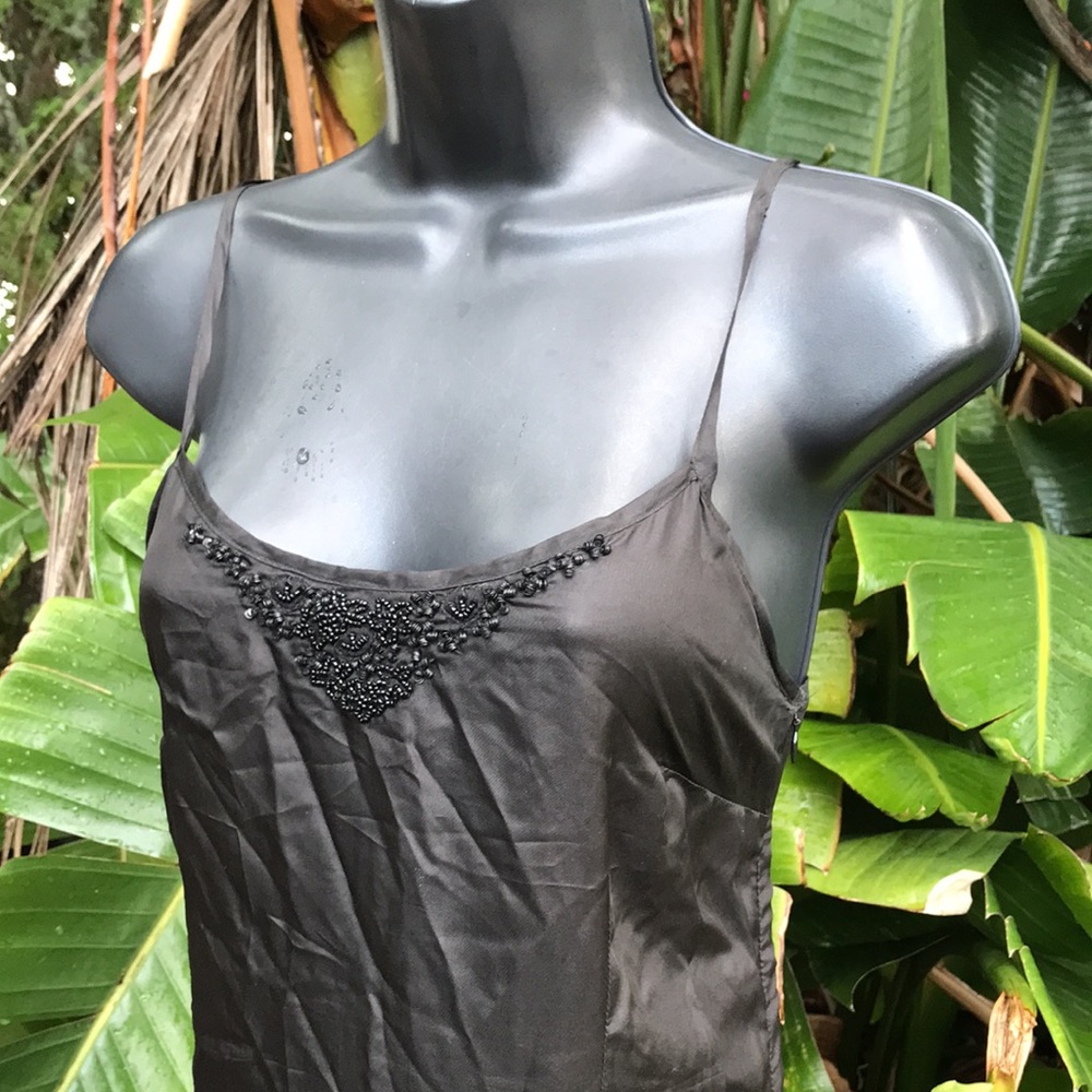 Vintage slip dress with beading